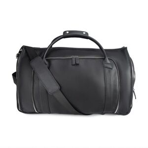 NWT Brouk & Co Brett 2-in-1 Garment and Duffel Roller Bag - Vegan leather, Black